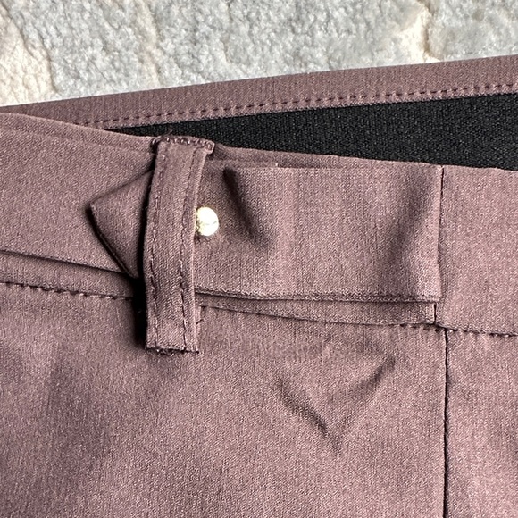 Violets & Roses Soft Stretch Pants | Size 12 | Mauve Taupe / Cocoa Plum - Picture 3 of 6